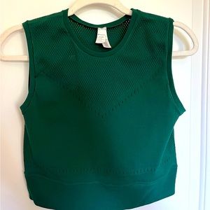 Athleta Pavana Crop Tank- Dark Forest Green